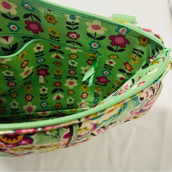 Vera Bradley Tablet Hipster Bag - “Tutti Frutti” Retired Pattern Green/Pink - Picture 7 of 10